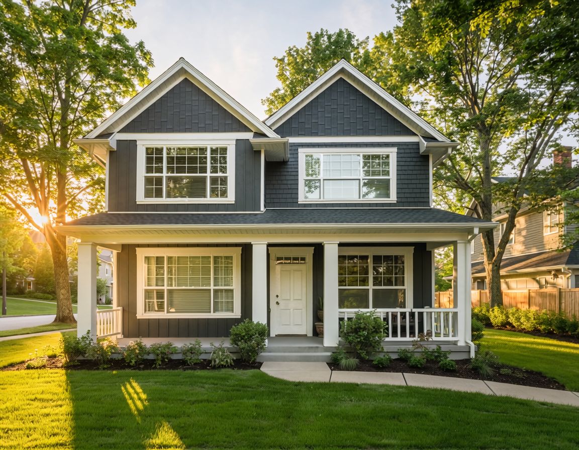 Andersen 400 Series double hung windows installed on a residential home in the Twin Cities